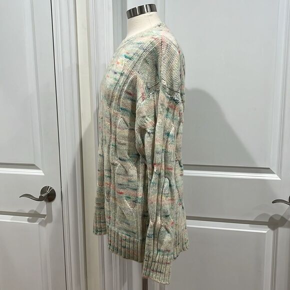 New! American Eagle AE Whoa So Soft Cable Knit Sweater Cozy & Colorful Size M - Picture 11 of 16